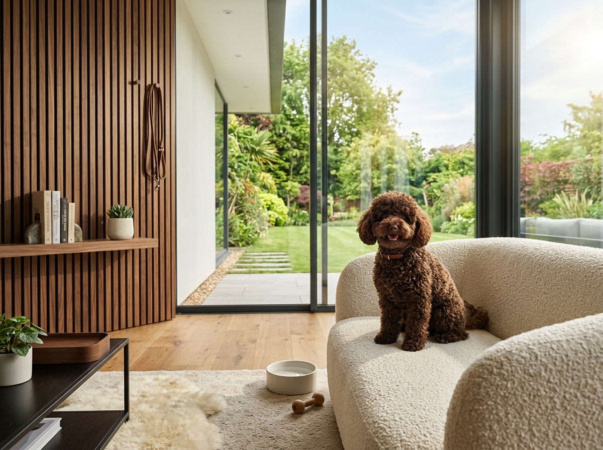 Siriuspet's House Butik Otel Odasında Dinlenen Mutlu Köpek